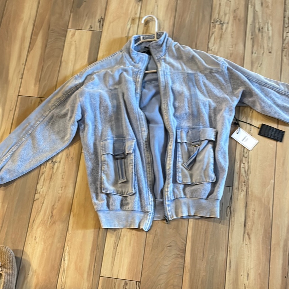 Vintage Blue Jacket with Pockets